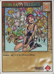 Think Happy Thoughts [White Border]